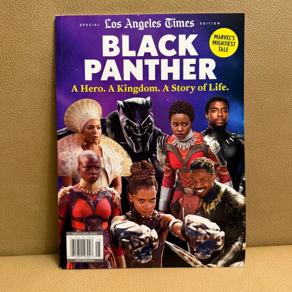 Los Angeles Times Special Edition Black Panther Marvel Magazine 2023